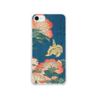 SONOTENI-ARTの003-003　葛飾北斎　『芍薬　カナアリ』　クリア　スマホケース　iPhone SE(2,3)/8/7/6s/6専用デザイン　CC1 Clear Smartphone Case