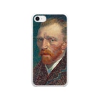 SONOTENI-ARTの005-019　ゴッホ　『Self-Portrait -1887-』　クリア　スマホケース　iPhone SE(2,3)/8/7/6s/6専用デザイン　CC1 Clear Smartphone Case