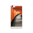 花模様の神の社 Clear Smartphone Case