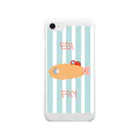 じんねこショップのエビフライじんたん（文字あり） Clear Smartphone Case