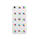 右ねじのprimary colors Clear Smartphone Case