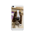 おいら犬組！ バセット倶楽部のバセットハウンド アホ顔ちゃん Clear Smartphone Case