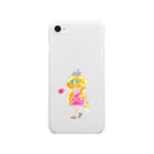 タカの金髪の女の子 Clear Smartphone Case