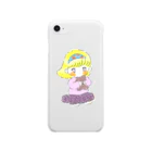 。のくまのぬいぐるみを抱きしめる女の子 Clear Smartphone Case