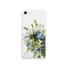 Chiyo.Wan(🐕🕊️のお店)の草花のブーケ💐 スマホケース Clear Smartphone Case