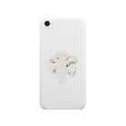 chi_cchiの素材の断面・カリフラワー Clear Smartphone Case