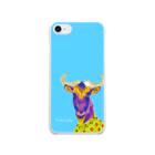 KANKAN ILLUSTRATION FACTORY goods shopのI am a gnu. Clear Smartphone Case