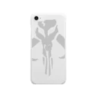 KLMI_CollectionのEmblem Front - Mando and Baby Y Back - Silver Clear Smartphone Case