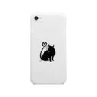 Catのネコ　ハート　 Clear Smartphone Case