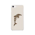 Noa Noa Art ＆ Designのイルカ｜Dolphin（ベージュ） Clear Smartphone Case