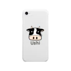 MrKShirtsのUshi (牛) 色デザイン Clear Smartphone Case