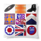 fab chic ファブシックの賑やかファブモチーフ Cushion