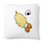 ぴょろりんちょ🐤のぴよがクッションの上で寝てる Cushion