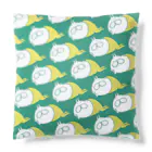 くらきち ONLINE SHOPのねこタイツとリラックス モスグリーン Cushion