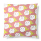 くらきち ONLINE SHOPのねこタイツとリラックス ピンク Cushion