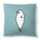 ぴすぴすのたてよこアザラシ 水色 Cushion