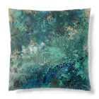 Cana’sアトリエのAbstract art 緑 Cushion