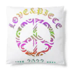 薈.collectionのLove＆peaceシリーズRainbowcolorバージョン Cushion