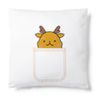 ゆるも鹿々堂のポケットインまめしか Cushion