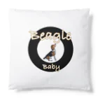 Beagle_BabyのBeagle babyロゴ１ Cushion