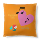 Divina AmoR-ART-のSinging love DIVA-Keep smiling- オレンジ Cushion