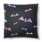 🦇水月黒羽ᙅ⩬のコウモリくん大集合（黒） Cushion