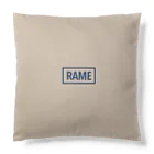 RAMEの水彩画風ラメちゃんバラバラロゴ Cushion