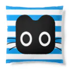 Suzutakaのくろねこクロル（青ストライプ） Cushion