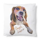 ビーグル大好きのビーグル犬LOVE Cushion