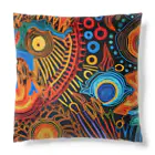 Erika_ArtistryのPsychede Calico #1 Cushion