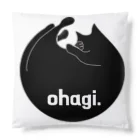 クロネコオハギくんショップ🐾のだるいくろねこオハギくん🐾 Cushion