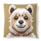 街の雑貨屋さんのかわいいたぬきのドット絵グッズ Cushion