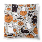 猫猫猫のハロウィン　猫　かぼちゃ Cushion