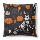 ToToMoの【ハロウィン】スケルトンキャット Cushion