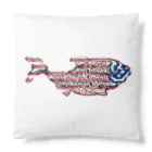 mumusの魚　Flag of the United States Cushion