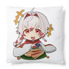 鏡餅の茶室の鏡夜もち ミニキャラ Cushion