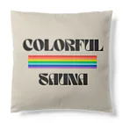 COLORFUL-SAUNAのCOLORFUL-SAUNAロゴ入りグッズ クッション