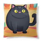 あにぽよのぽて黒猫 Cushion