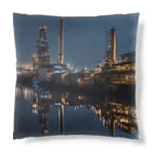 夜景ショップの夜景の綺麗な埠頭のグッズ Cushion