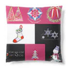 月夜のタツノオトシゴのLet it snow Cushion
