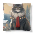 ruiruirの猫　冬　クリスマス Cushion