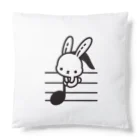 終わらない夢🌈の音符♪＆うさちゃん🐰 Cushion