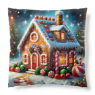 Chee & MarkusのChristmas Candy House Cushion