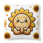 18ban's shopのひまわりのゆるキャラが咲く Cushion