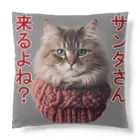 てくのちゃんのサンタを信じてる猫 Cushion