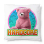 てくのちゃんのHARDCOREピンクのクマちゃん Cushion