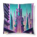 のんびりアート工房のサイバーパンク都市 Cushion