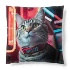 ネオンストリートANIMALのアメリカンショートヘア#4【ネオンストリートcat】 Cushion