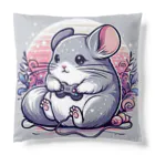 もふっとチンチラ🐭のゲーマーチンチラ Cushion