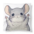 もふっとチンチラ🐭のばんざいチンチラ Cushion